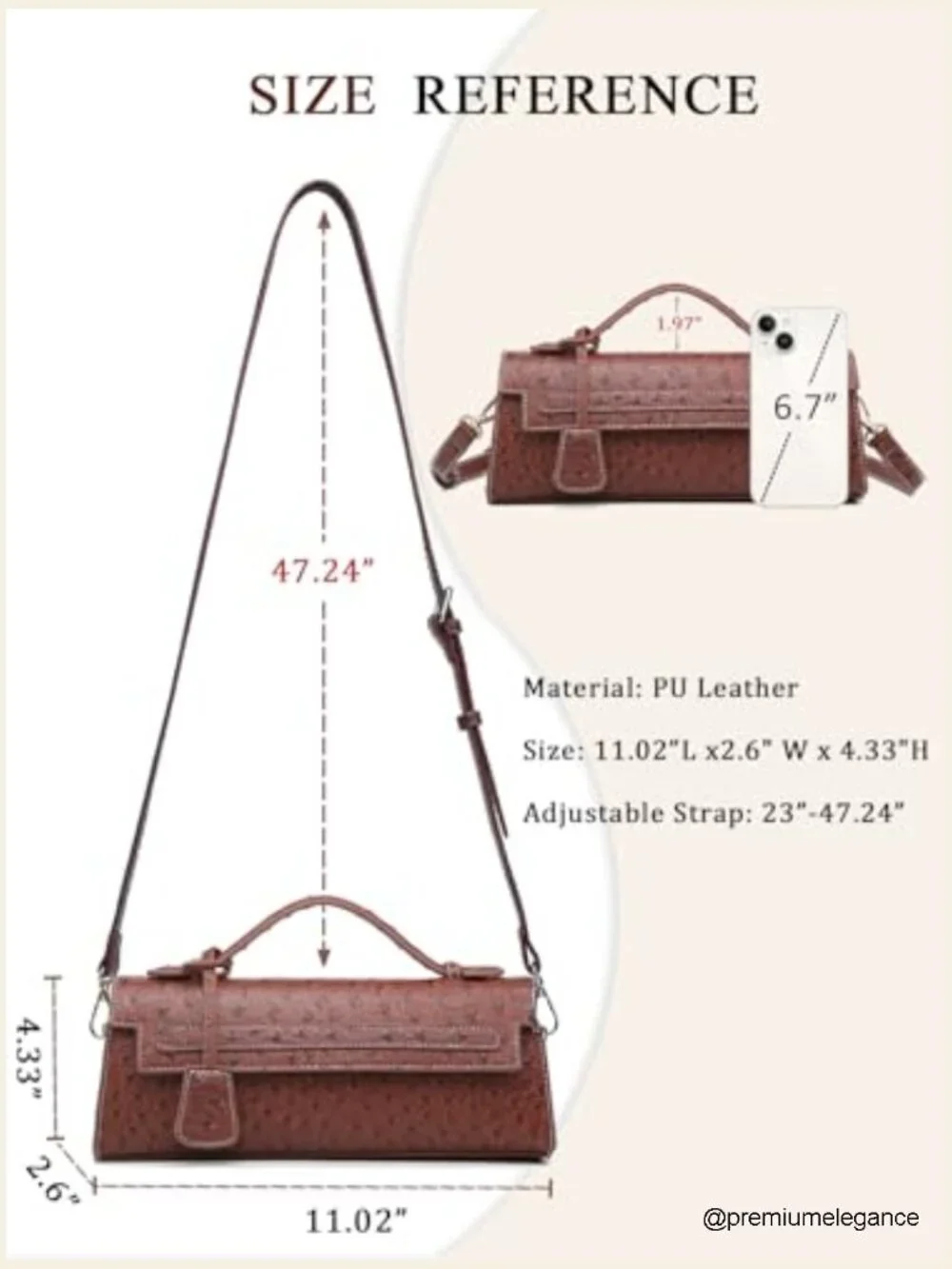 Top Handle Satchel Purse - Designer Crossbody Bag with Detachable Strap